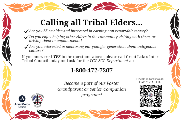 Calling All Tribal Elders - Foster Grandparent or Senior Companion Program