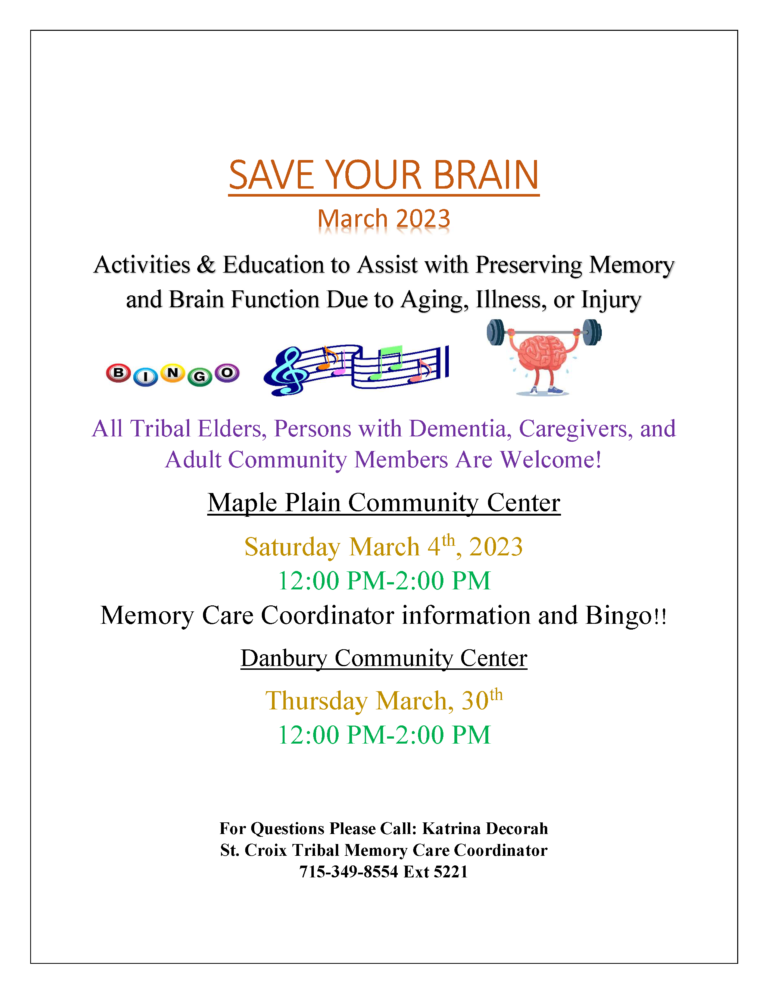 Save Your Brain - March 2023 Dementia Awareness
