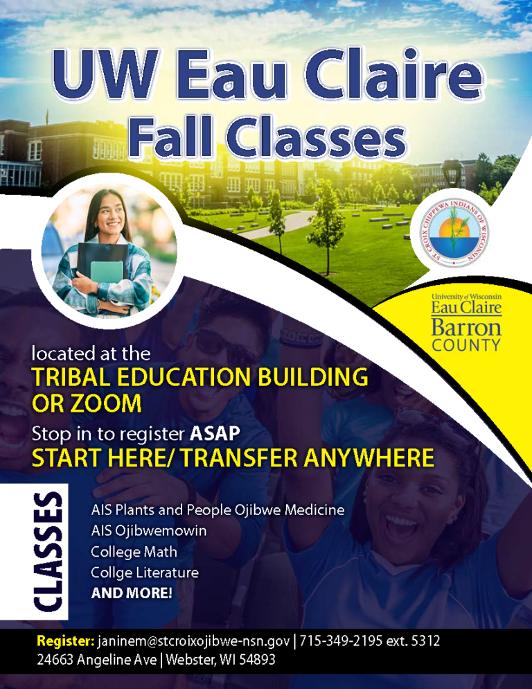 UW Eau Claire Fall Classes Flyer